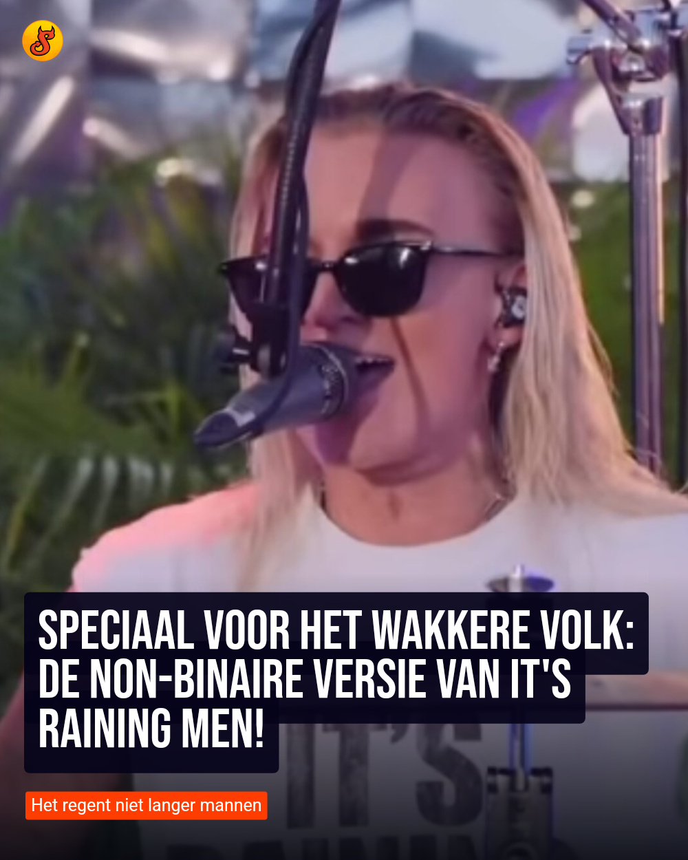 Speciaal voor het wakkere volk: de non-binaire versie van It's Raining Men!