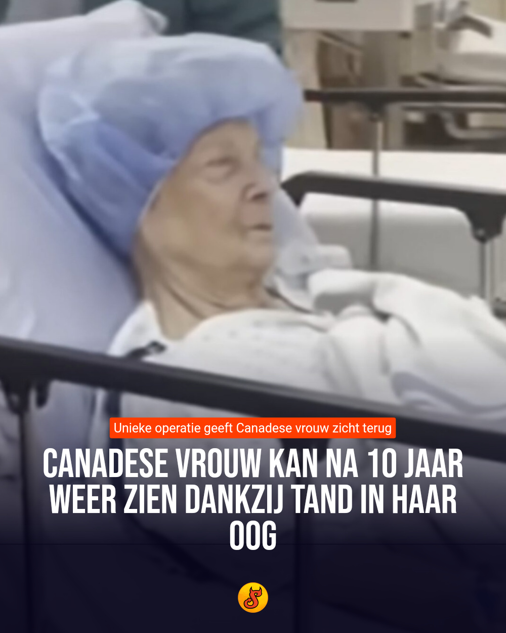 Canadese vrouw kan na 10 jaar weer zien dankzij tand in haar oog