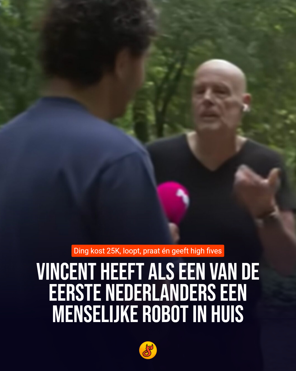 Vincent heeft als een van de eerste Nederlanders een menselijke robot in huis