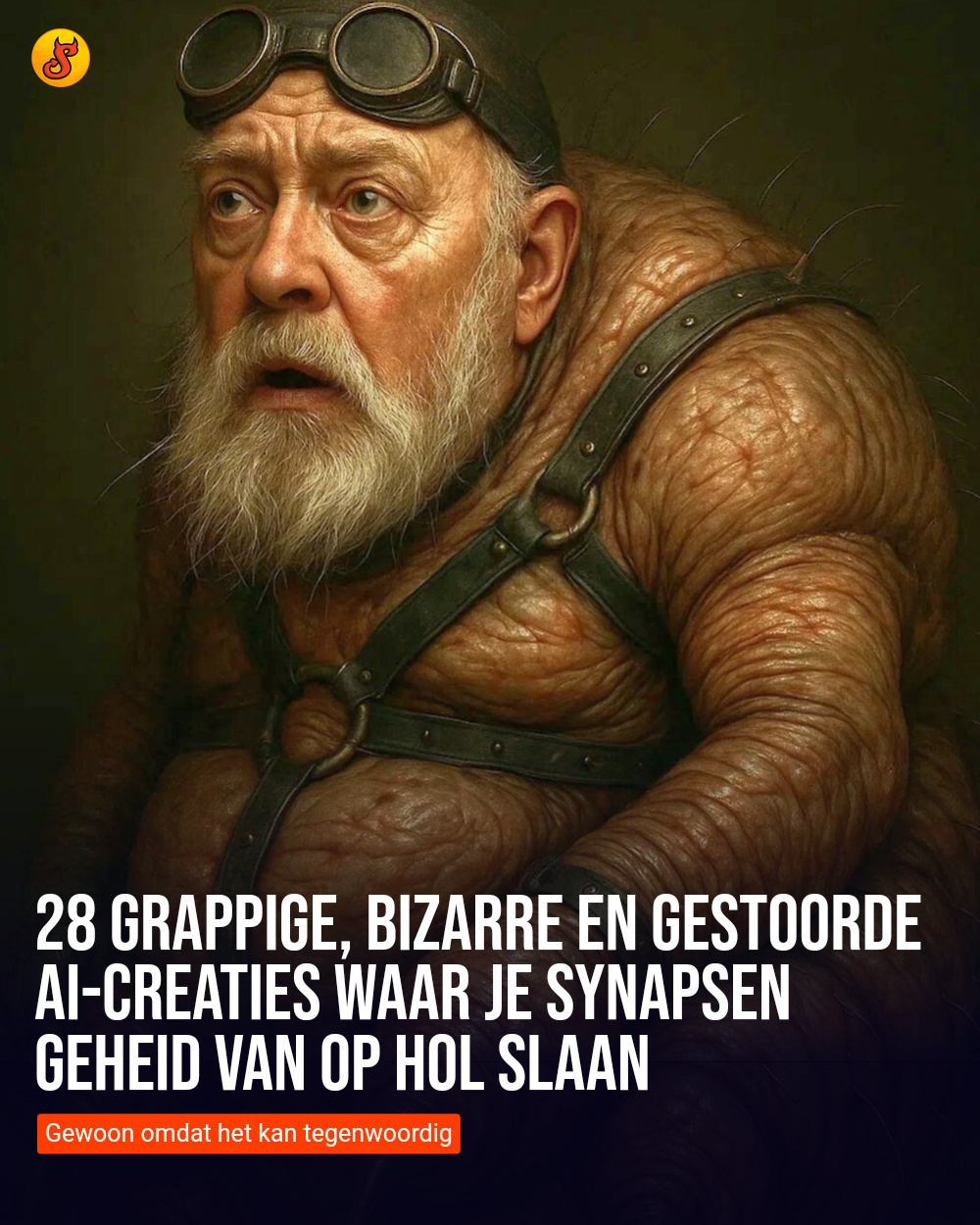 28 grappige, bizarre en gestoorde AI-creaties waar je synapsen geheid van op hol slaan