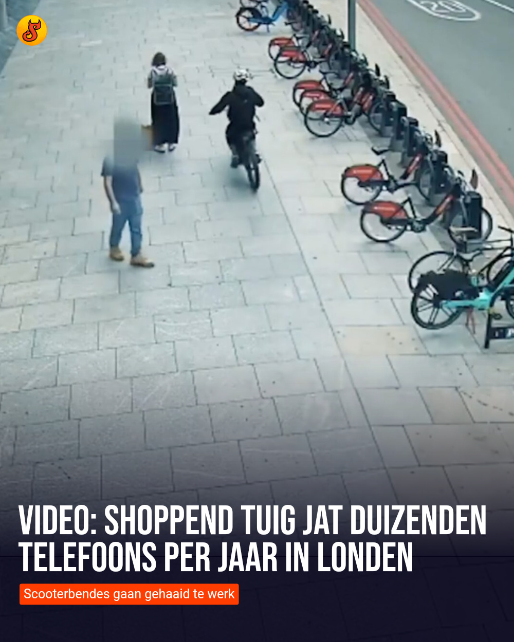 Video: Shoppend tuig jat duizenden telefoons per jaar in Londen