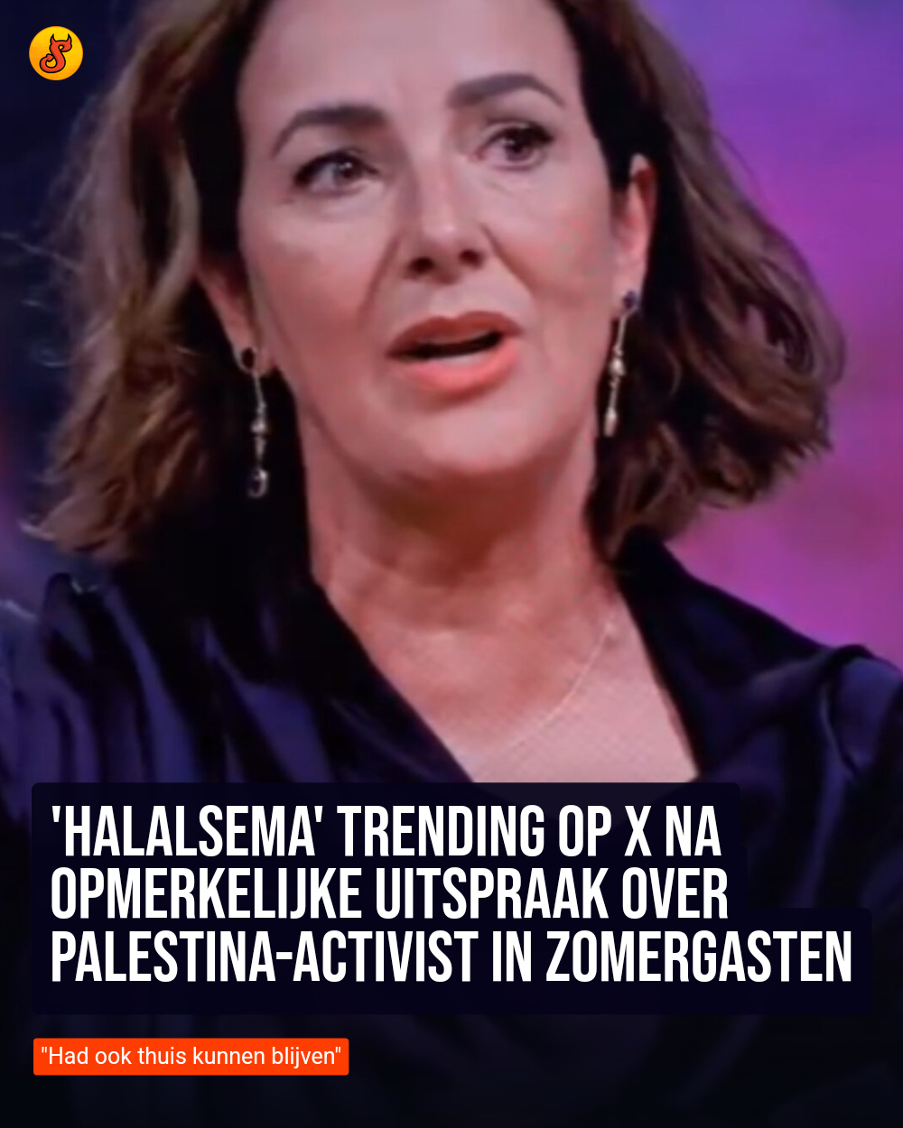 'Halalsema' trending op X na opmerkelijke uitspraak over Palestina-activist in Zomergasten