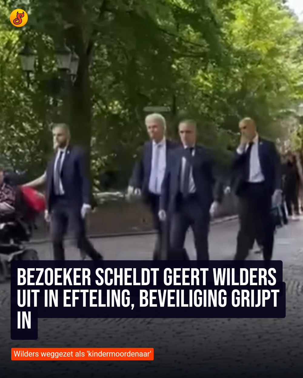 Bezoeker scheldt Geert Wilders uit in Efteling, beveiliging grijpt in