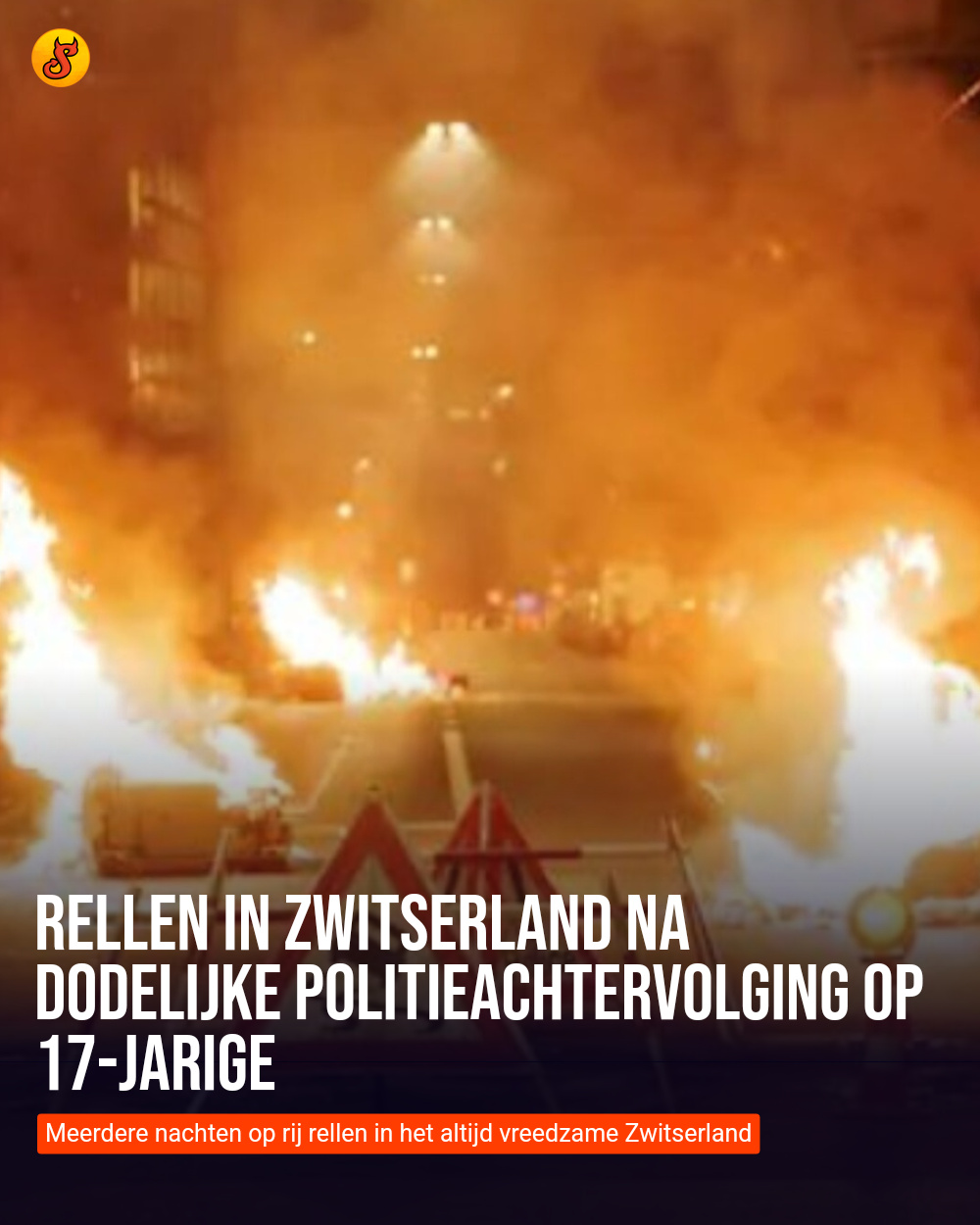 Rellen in Zwitserland na dodelijke politieachtervolging op 17-jarige