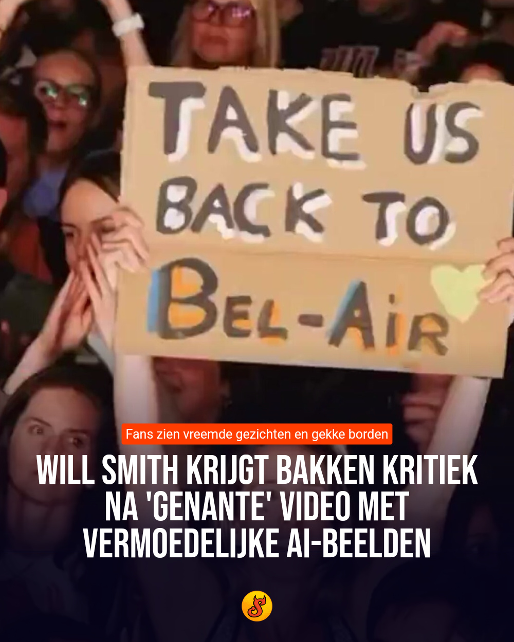 Will Smith krijgt bakken kritiek na 'genante' video met vermoedelijke AI-beelden