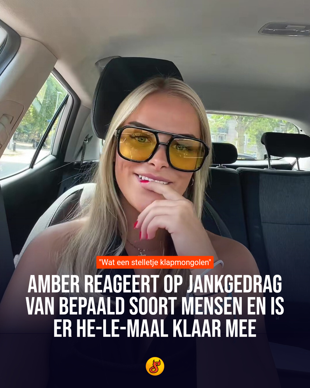 Amber reageert op jankgedrag van bepaald soort mensen en is er HE-LE-MAAL klaar mee