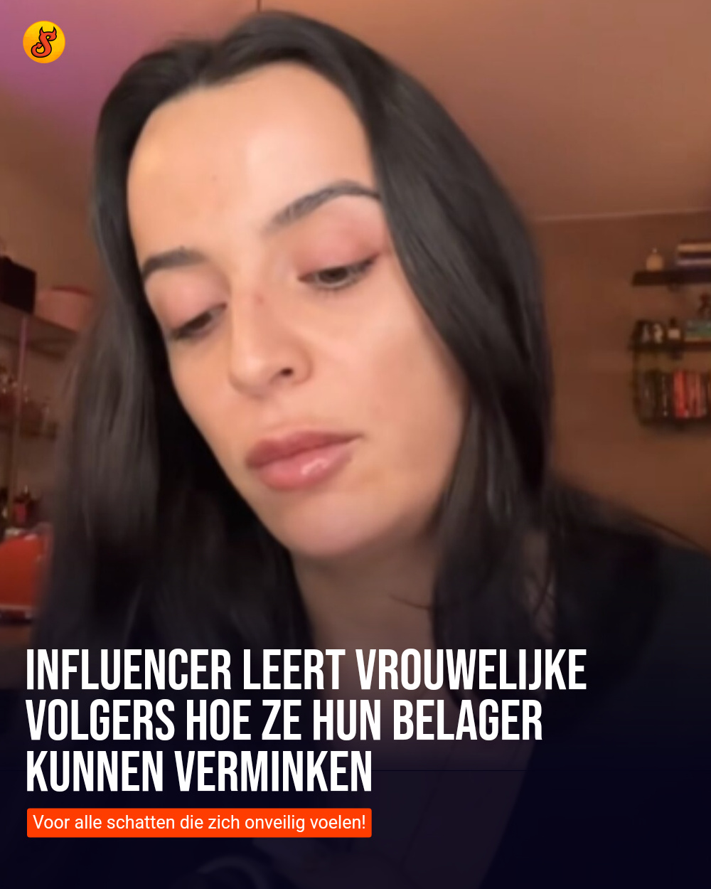 Influencer leert vrouwelijke volgers hoe ze hun belager kunnen verminken
