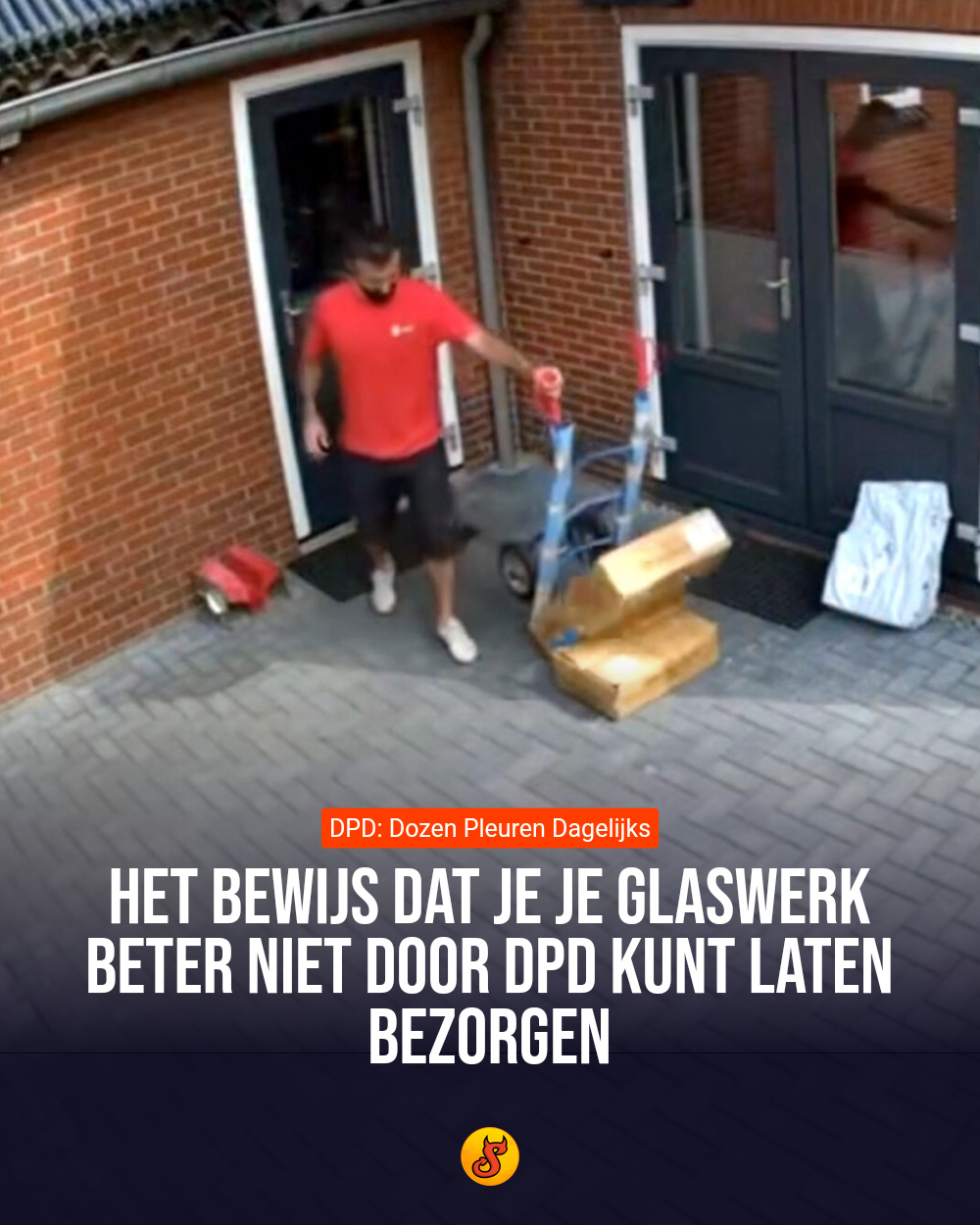 Het bewijs dat je je glaswerk beter niet door DPD kunt laten bezorgen