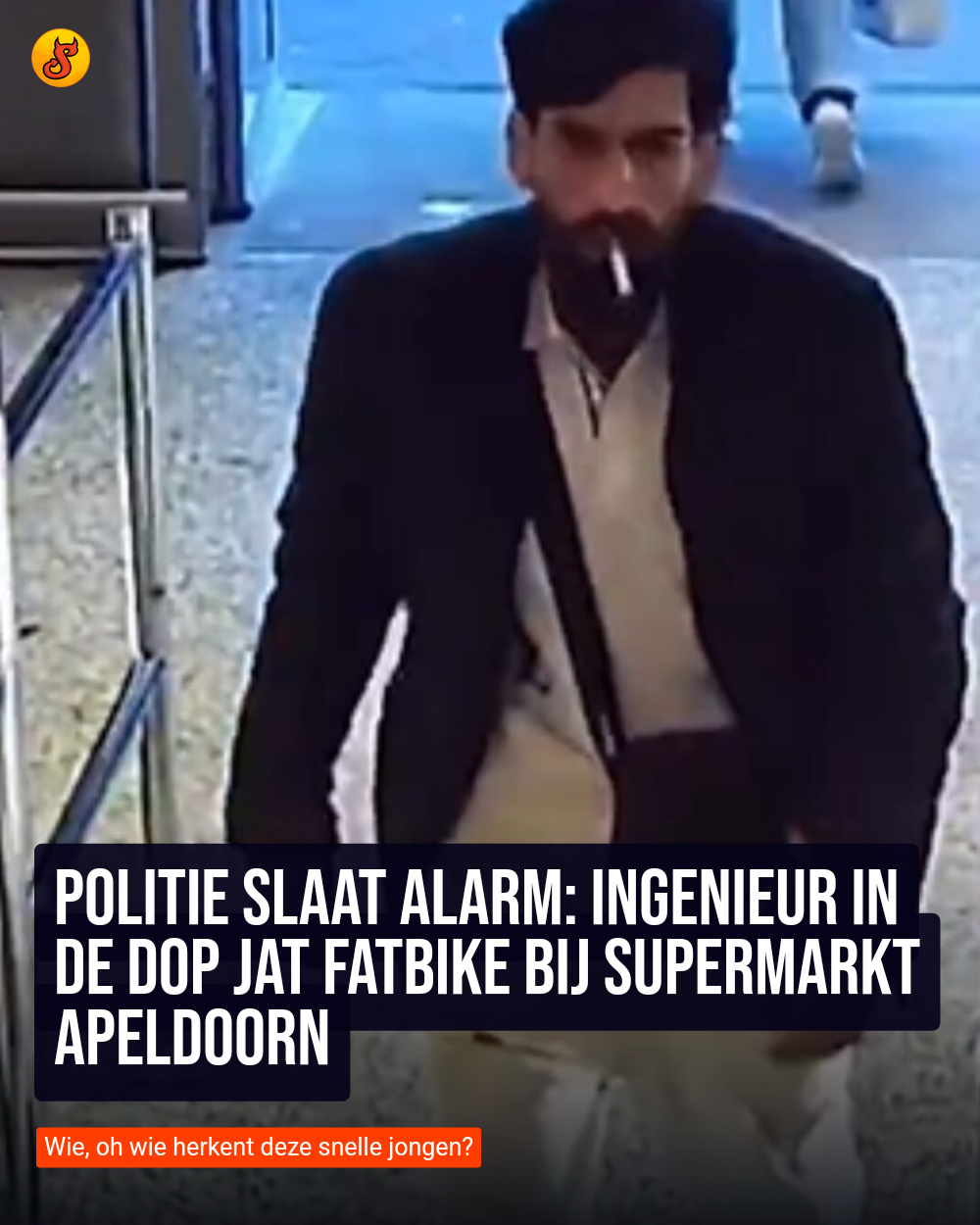 Politie slaat alarm: Ingenieur in de dop jat fatbike bij supermarkt Apeldoorn