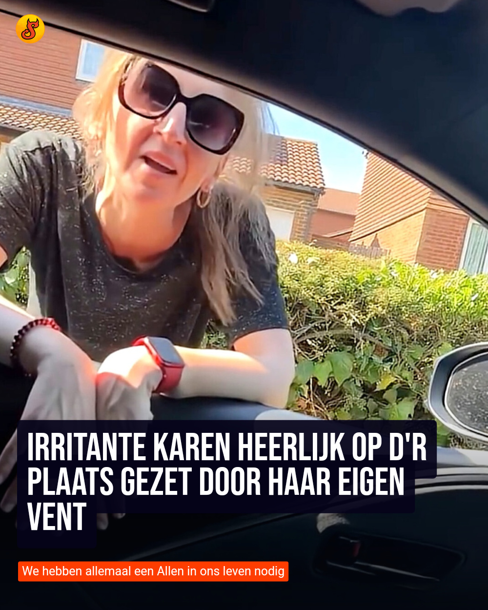 Irritante Karen heerlijk op d'r plaats gezet door haar eigen vent