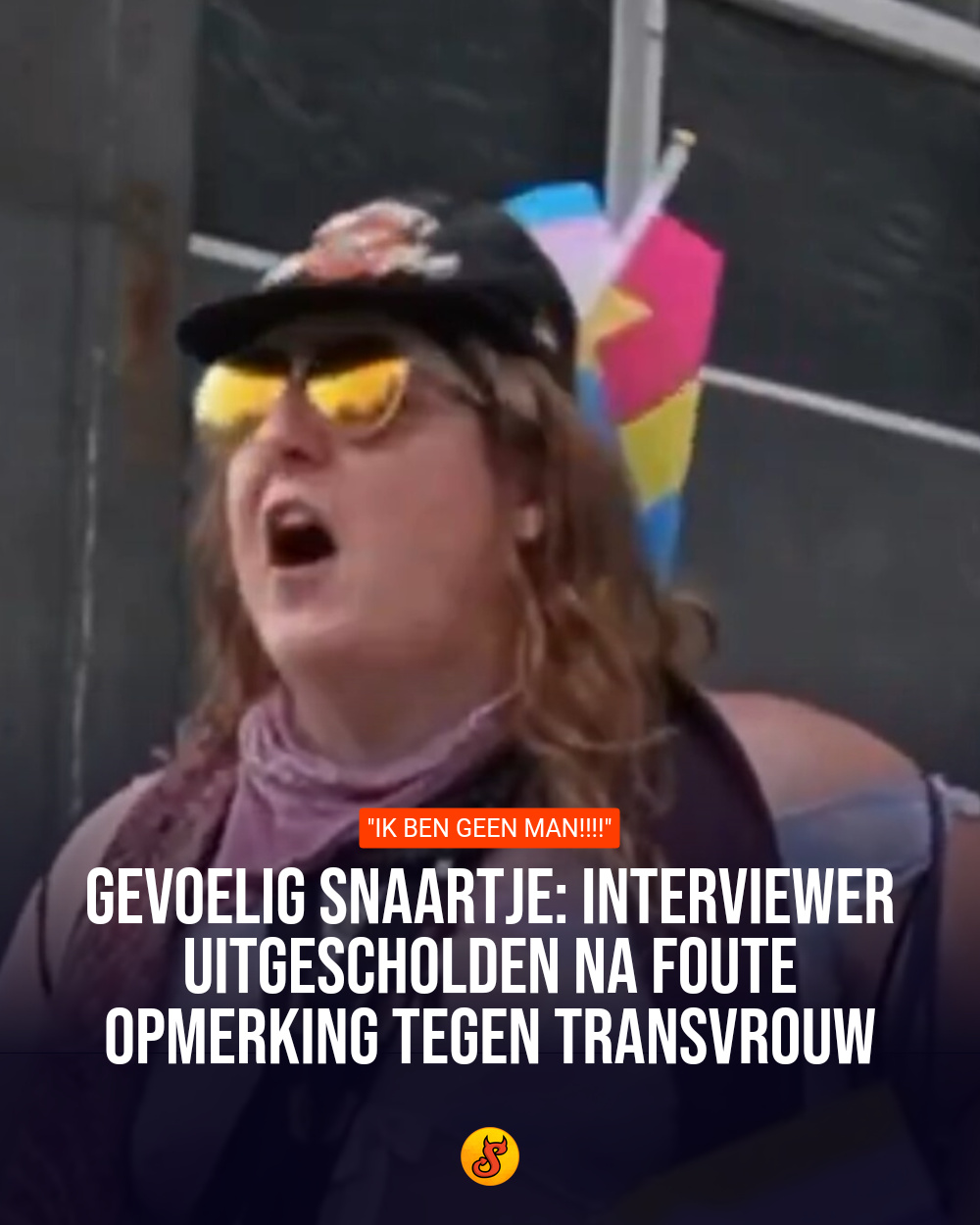 Gevoelig snaartje: Interviewer uitgescholden na foute opmerking tegen transvrouw