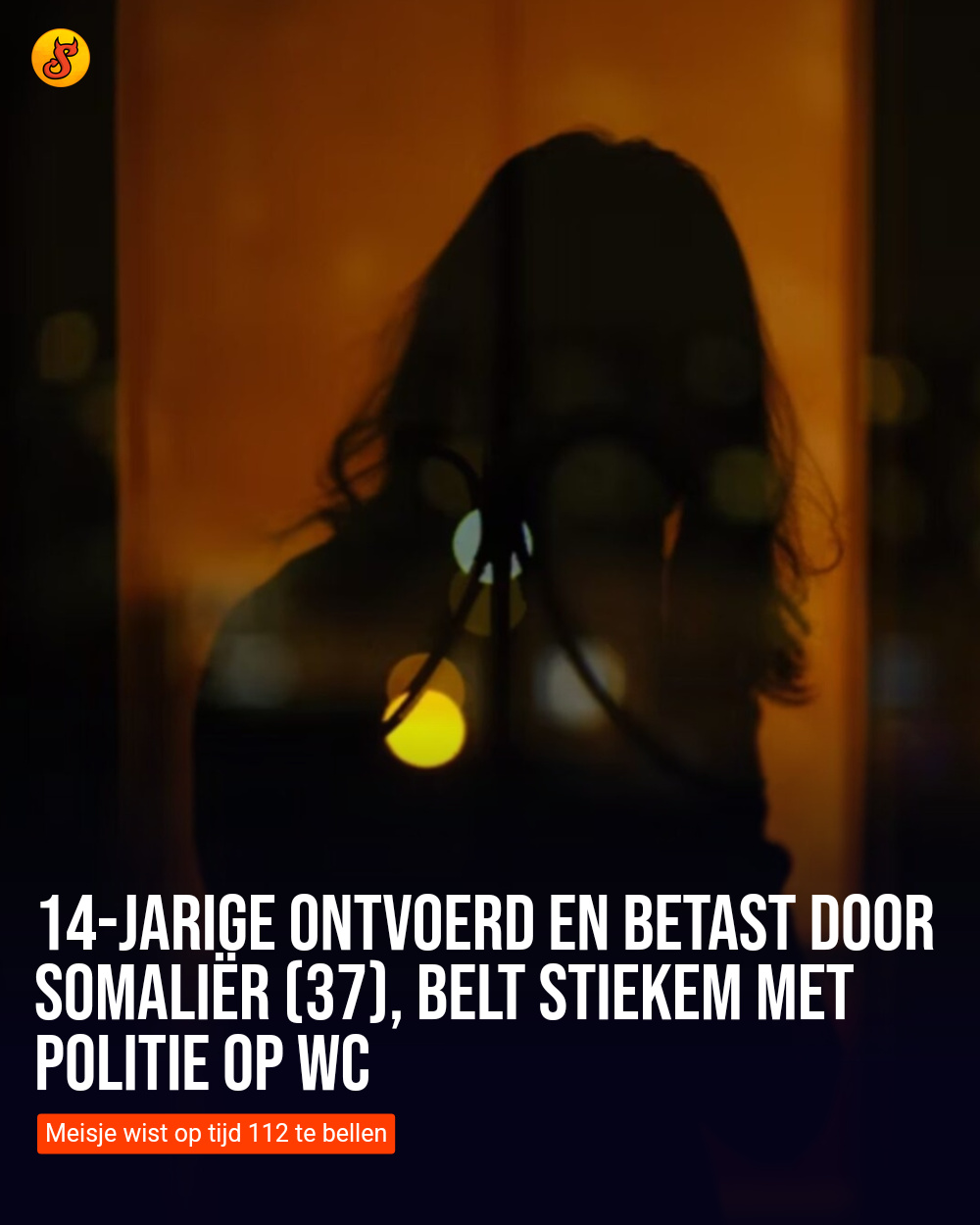 14-jarige ontvoerd en betast door Somaliër (37), belt stiekem met politie op wc