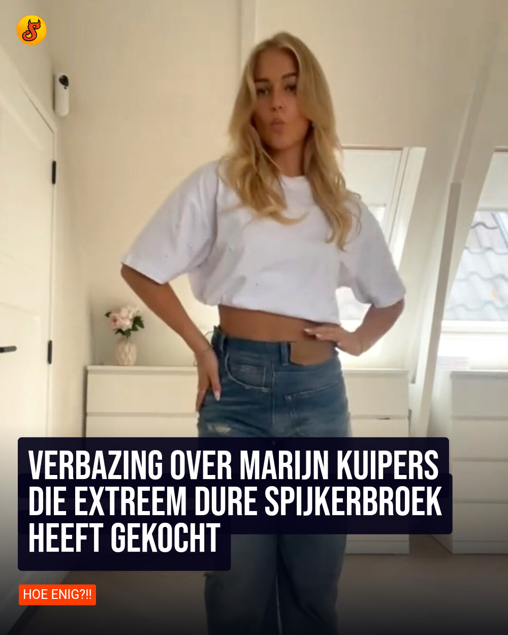 Verbazing over Marijn Kuipers die extreem dure spijkerbroek heeft gekocht