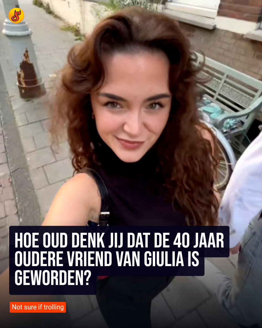 Hoe oud denk jij dat de 40 jaar oudere vriend van Giulia is geworden?