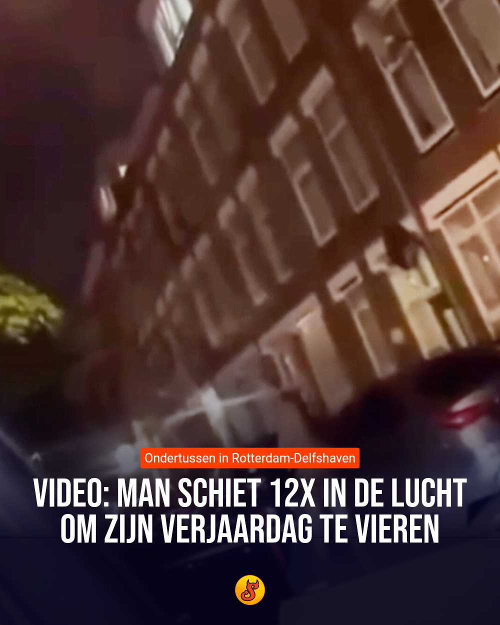 Video: Man schiet 12x in de lucht om zijn verjaardag te vieren