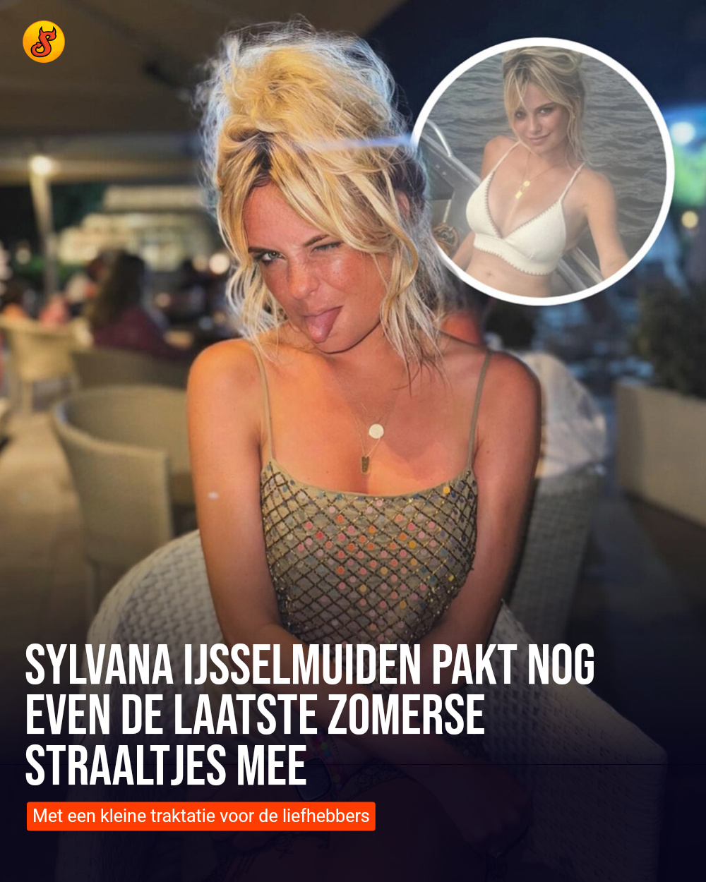 Sylvana IJsselmuiden pakt nog even de laatste zomerse straaltjes mee
