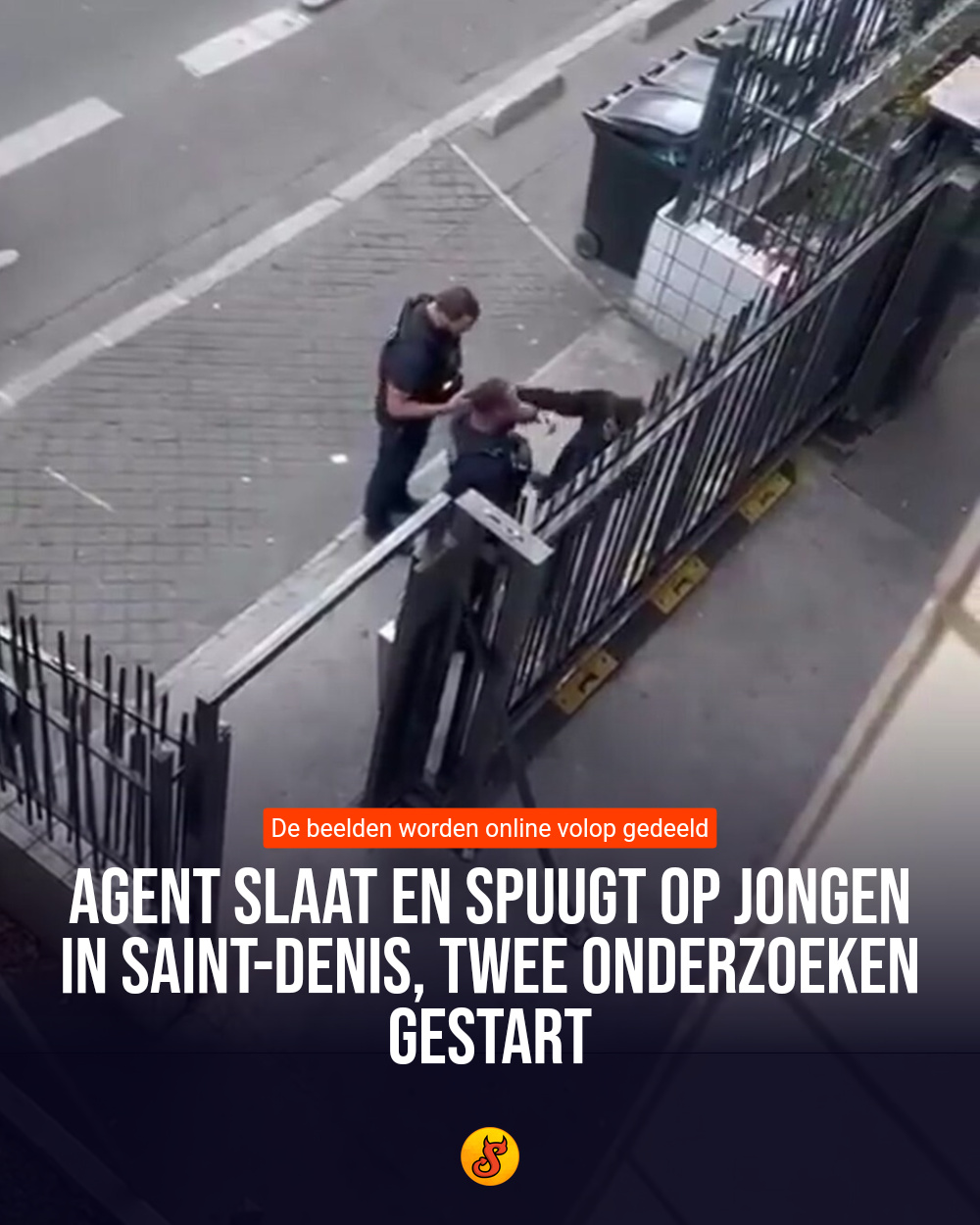 Agent slaat en spuugt op jongen in Saint-Denis, twee onderzoeken gestart