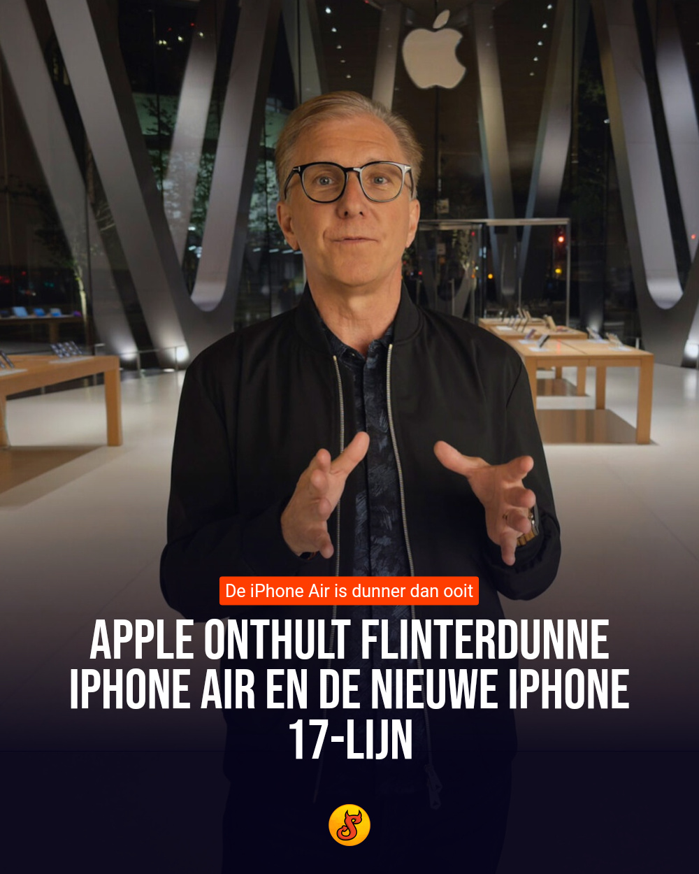 Apple onthult flinterdunne iPhone Air en de nieuwe iPhone 17-lijn