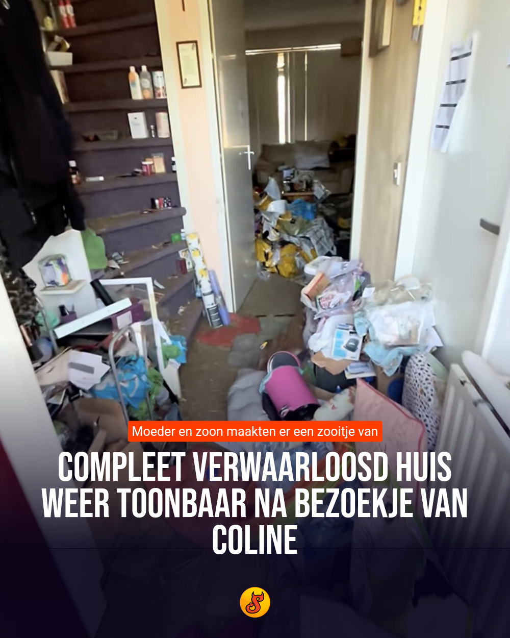 Compleet verwaarloosd huis weer toonbaar na bezoekje van Coline