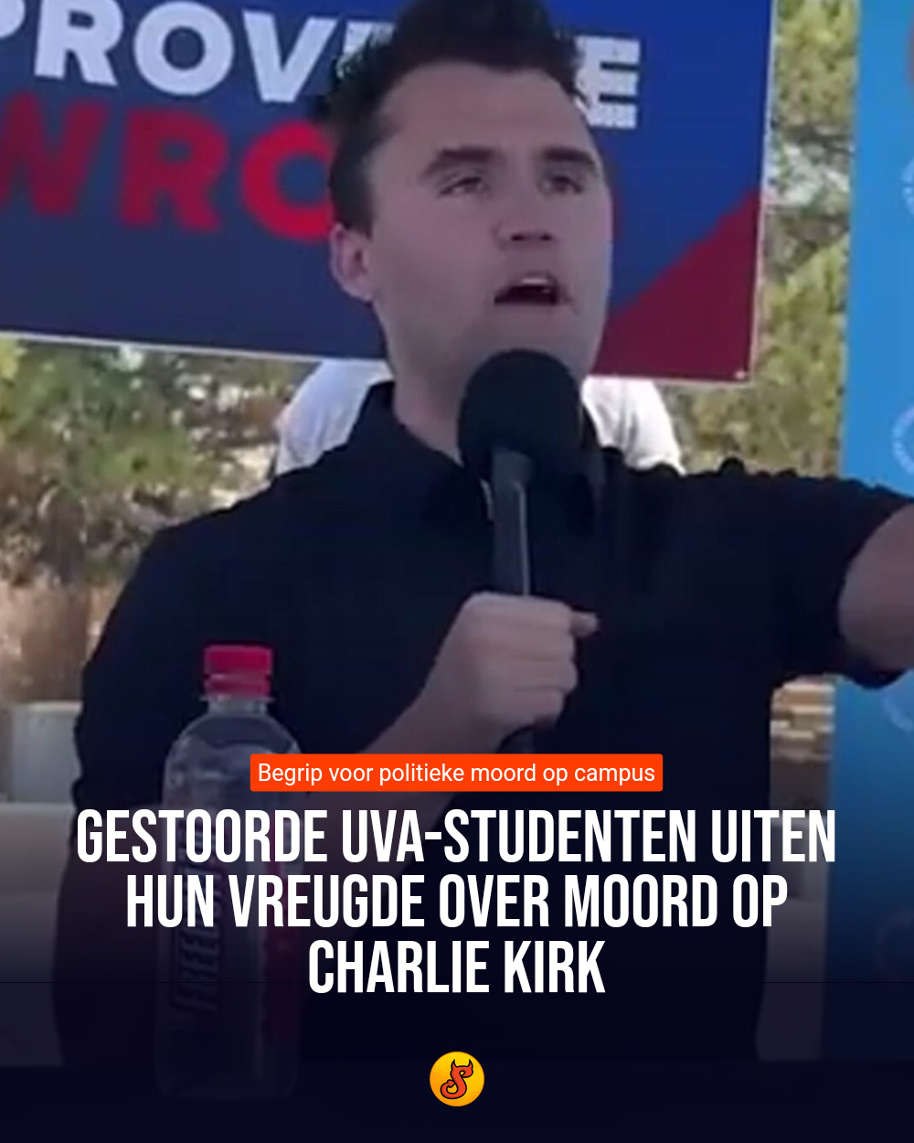 Gestoorde UvA-studenten uiten hun vreugde over moord op Charlie Kirk