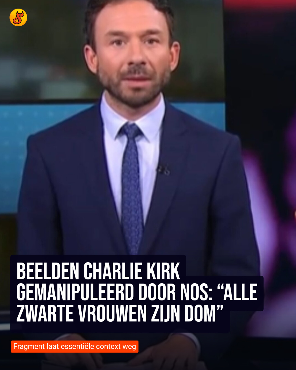 Beelden Charlie Kirk gemanipuleerd door NOS: “Alle zwarte vrouwen zijn dom”