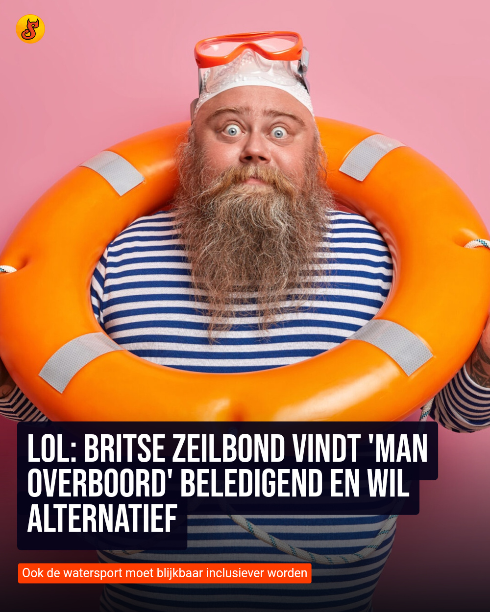 LOL: Britse zeilbond vindt 'man overboord' beledigend en wil alternatief