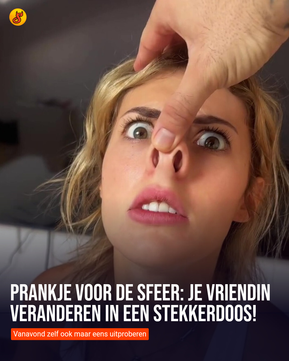 Prankje voor de sfeer: Je vriendin veranderen in een stekkerdoos!