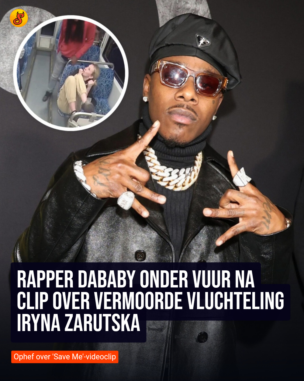 Rapper DaBaby onder vuur na clip over vermoorde vluchteling Iryna Zarutska