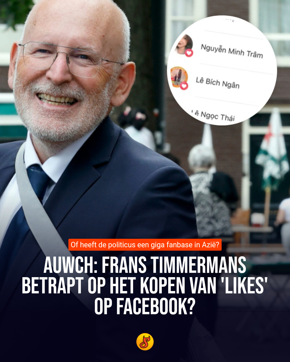 Auwch: Frans Timmermans betrapt op het kopen van 'likes' op Facebook?