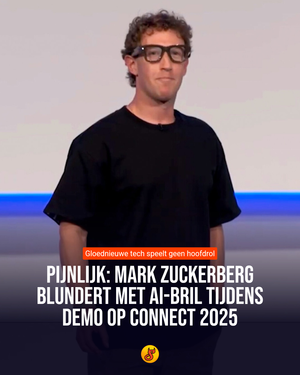 Pijnlijk: Mark Zuckerberg blundert met AI-bril tijdens demo op Connect 2025