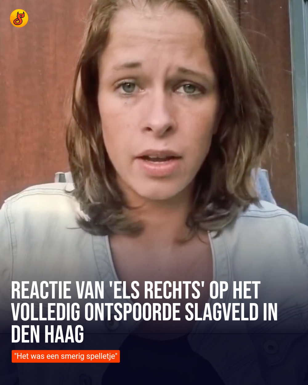 Reactie van 'Els Rechts' op het volledig ontspoorde slagveld in Den Haag