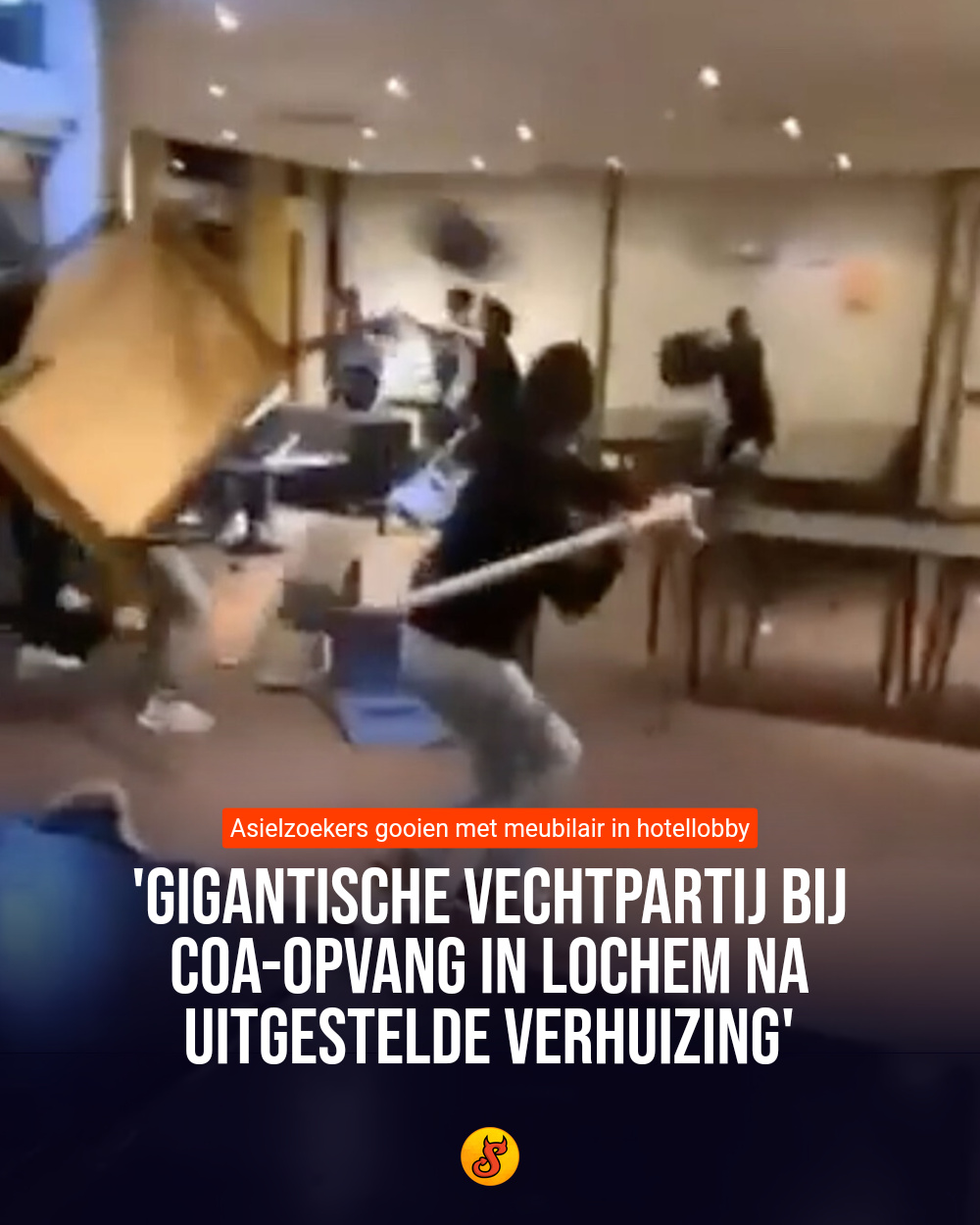 'Gigantische vechtpartij bij COA-opvang in Lochem na uitgestelde verhuizing'