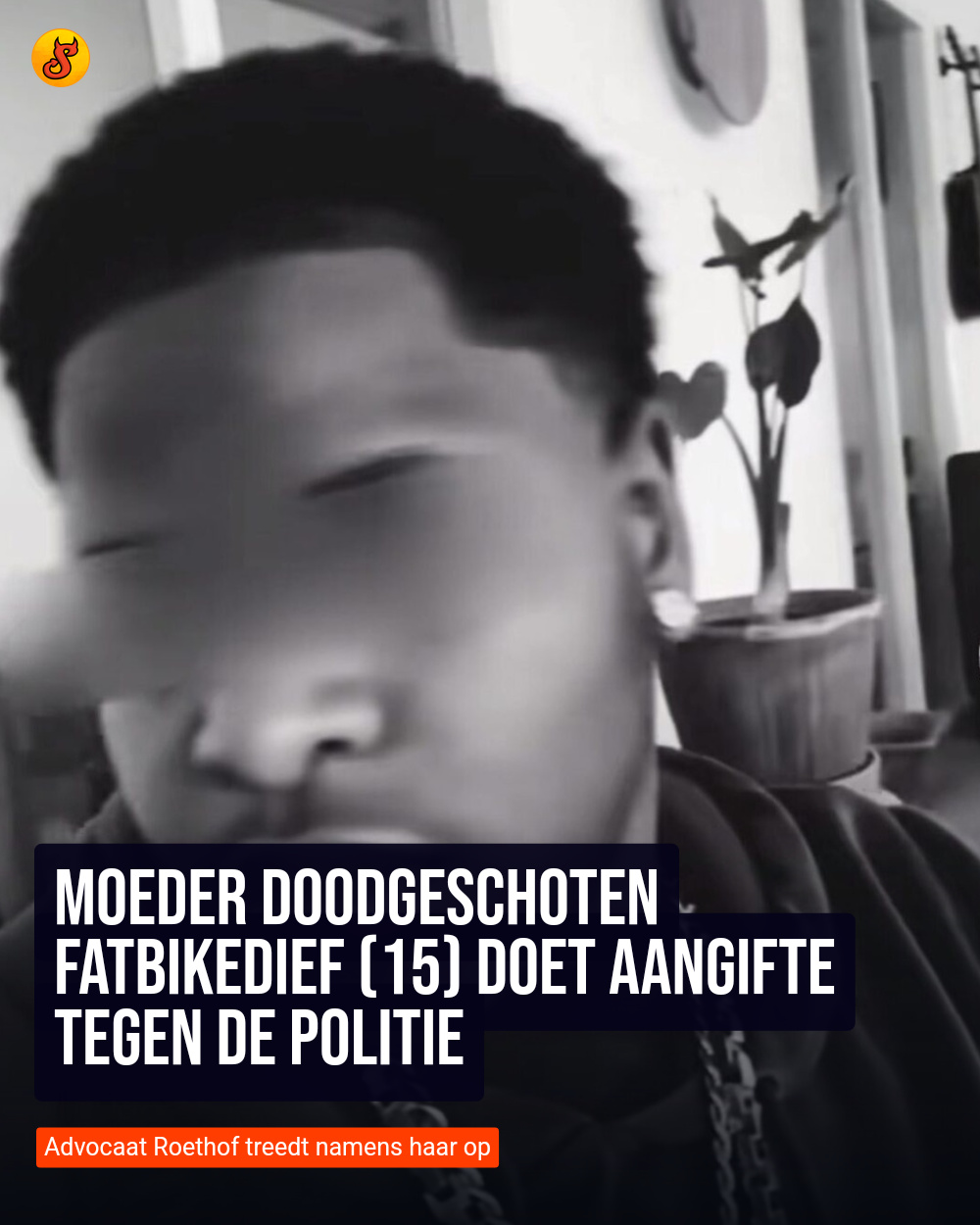 Moeder doodgeschoten fatbikedief (15) doet aangifte tegen de politie