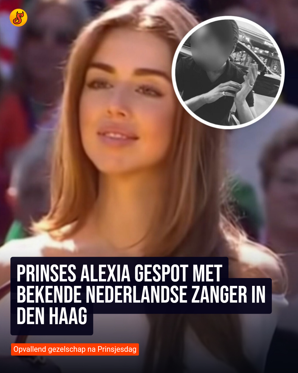 Prinses Alexia gespot met bekende Nederlandse zanger in Den Haag