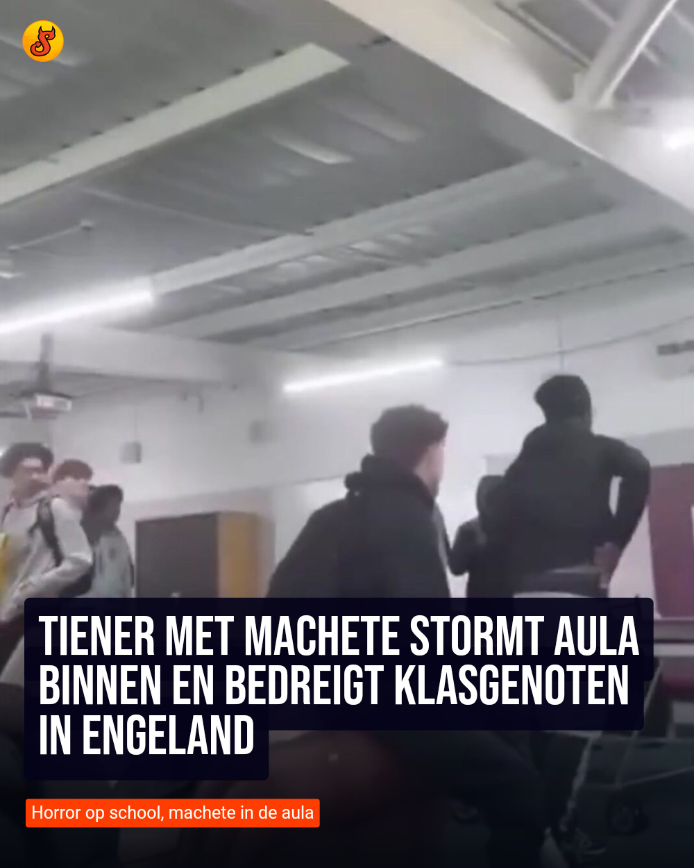 Tiener met machete stormt aula binnen en bedreigt klasgenoten in Engeland
