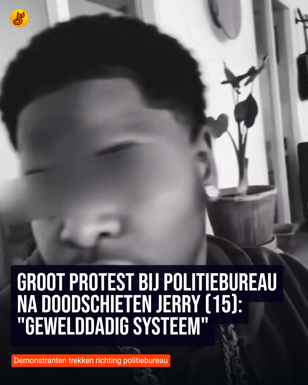 Groot protest bij politiebureau na doodschieten Jerry (15): "Gewelddadig systeem"