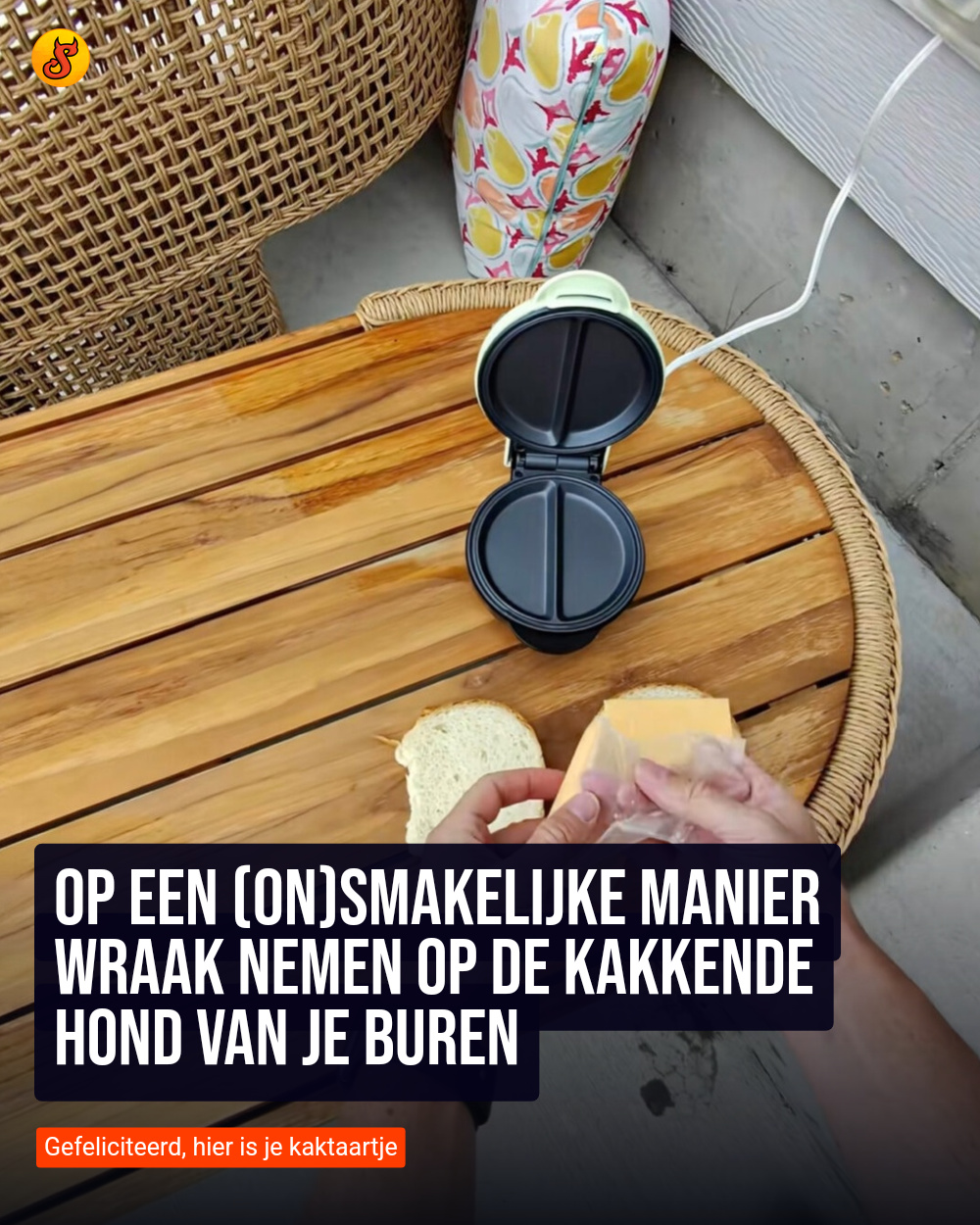 Op een (on)smakelijke manier wraak nemen op de kakkende hond van je buren