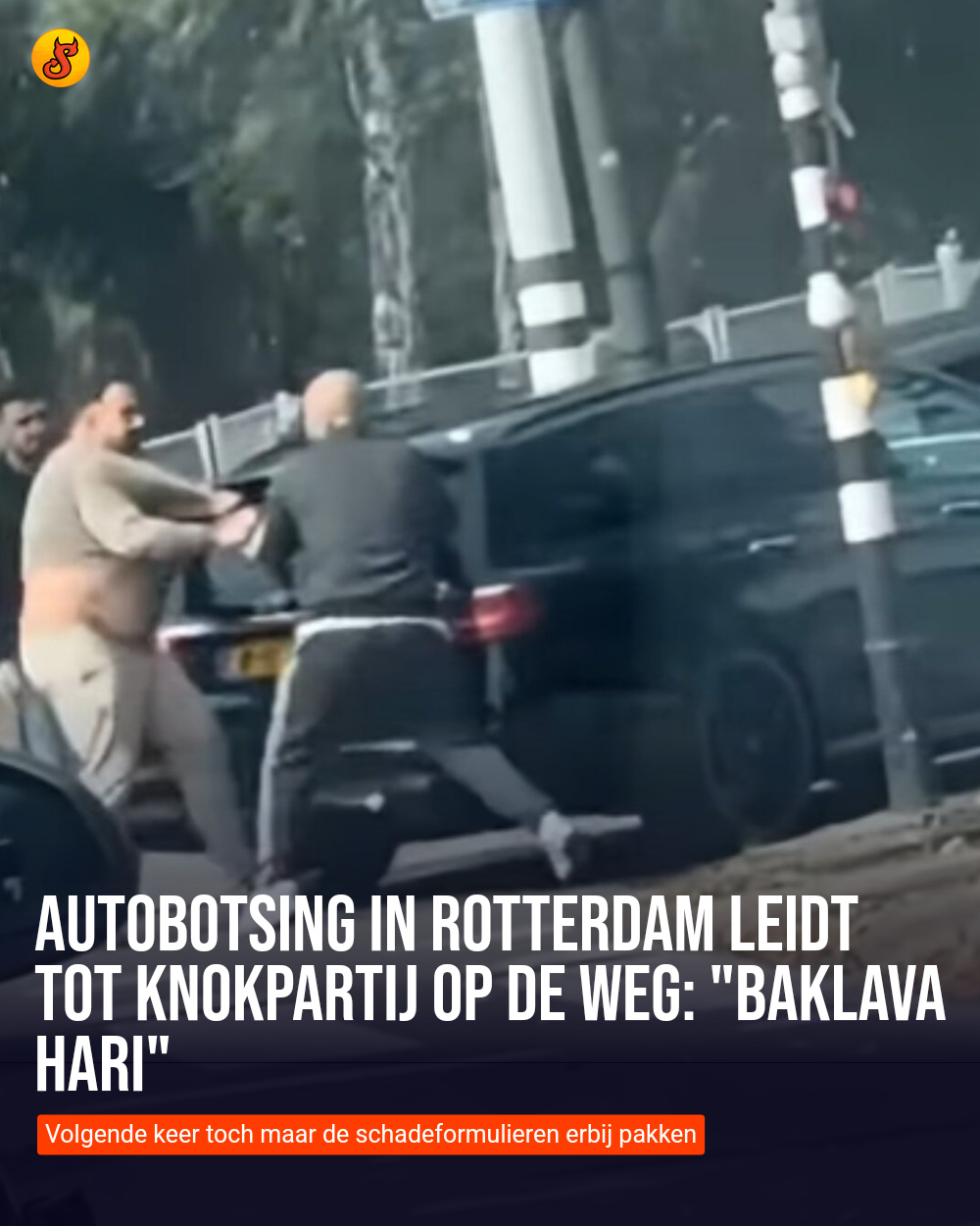Autobotsing in Rotterdam leidt tot knokpartij op de weg: "Baklava Hari"