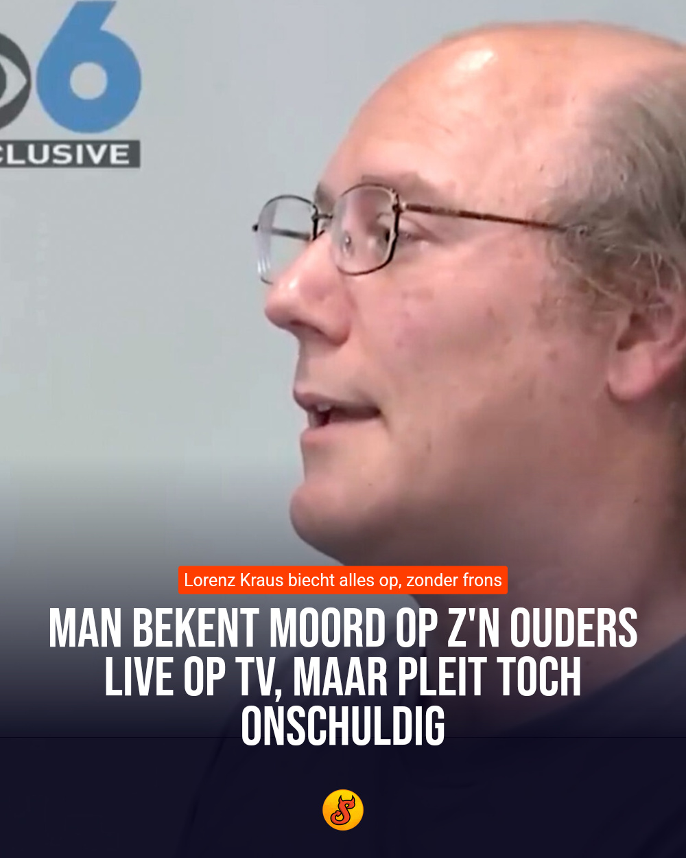 Man bekent moord op z'n ouders live op tv, maar pleit toch onschuldig