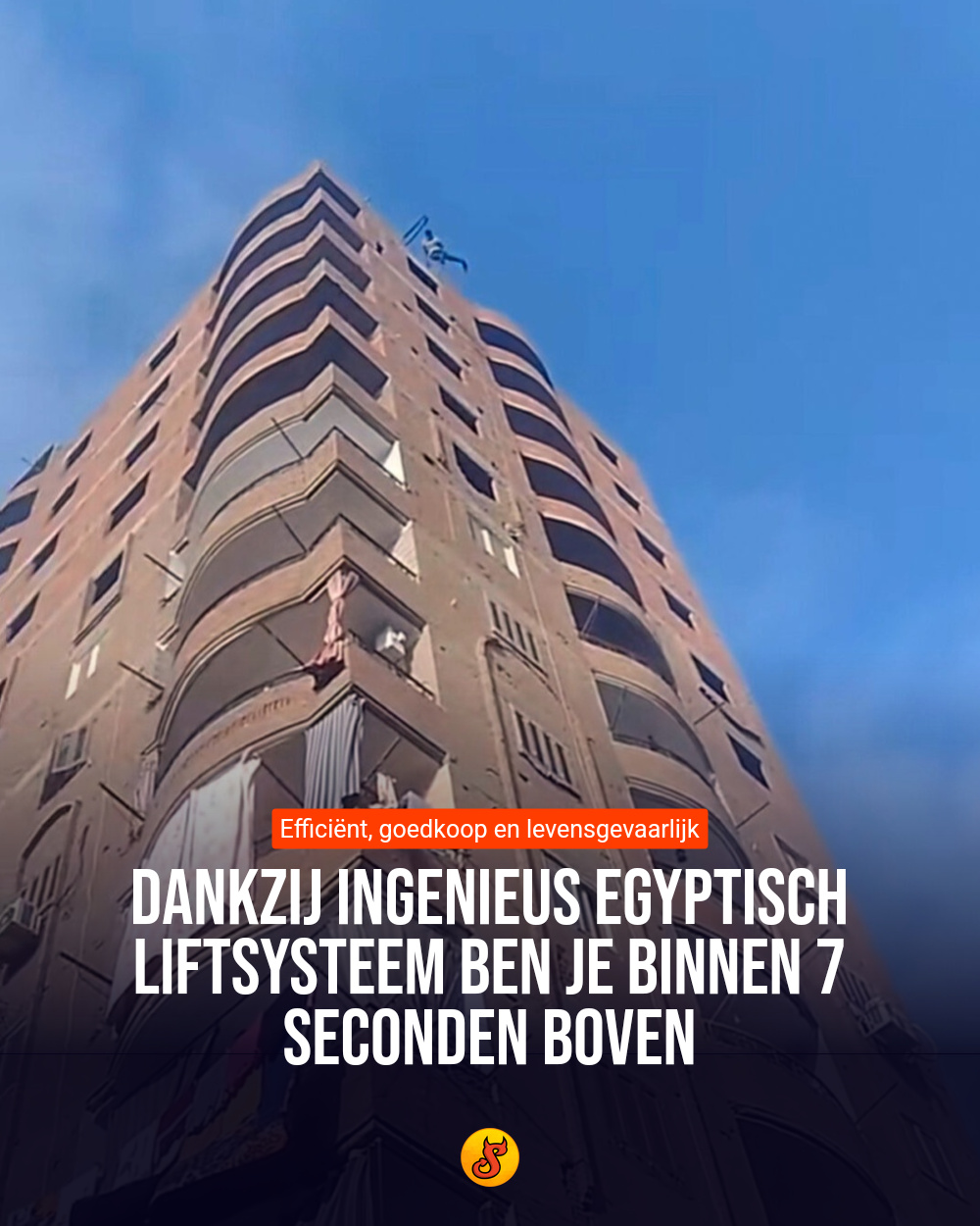 Dankzij ingenieus Egyptisch liftsysteem ben je binnen 7 seconden boven