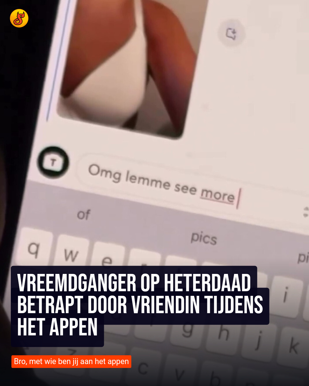 Vreemdganger op heterdaad betrapt door vriendin tijdens het appen