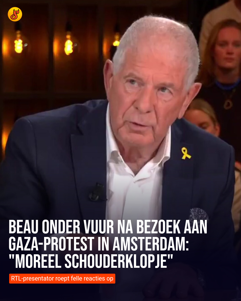 Beau onder vuur na bezoek aan Gaza-protest in Amsterdam: "Moreel schouderklopje"