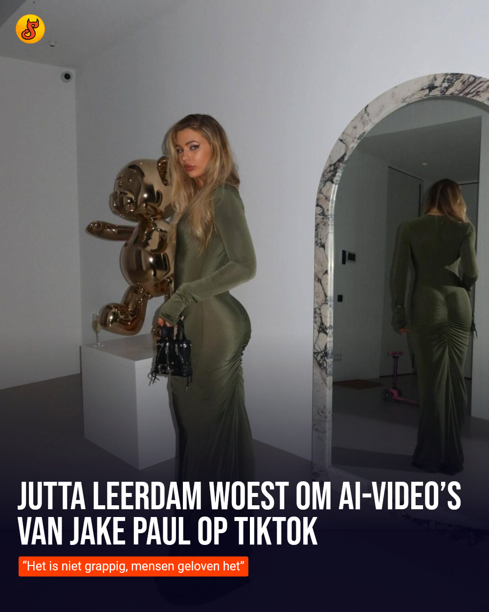 Jutta Leerdam woest om AI-video’s van Jake Paul op TikTok