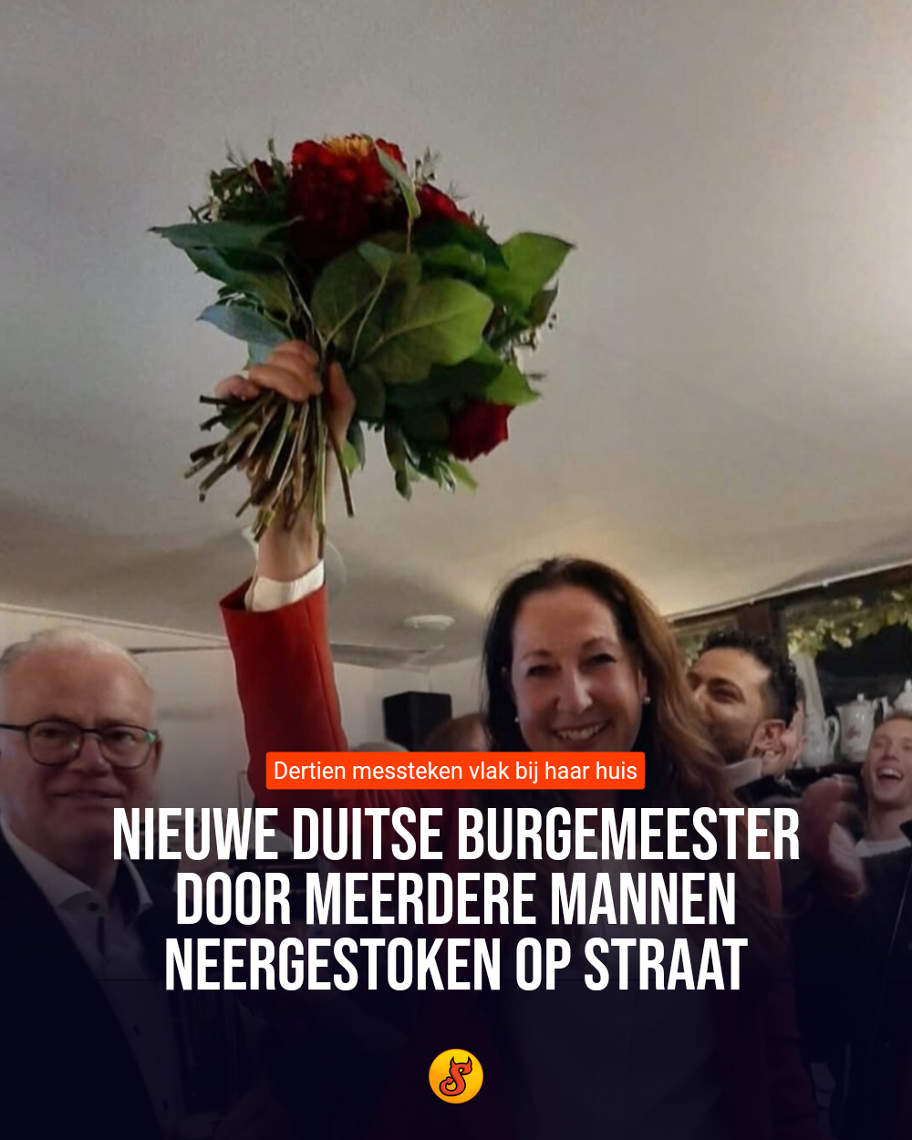 Nieuwe Duitse burgemeester door meerdere mannen neergestoken op straat