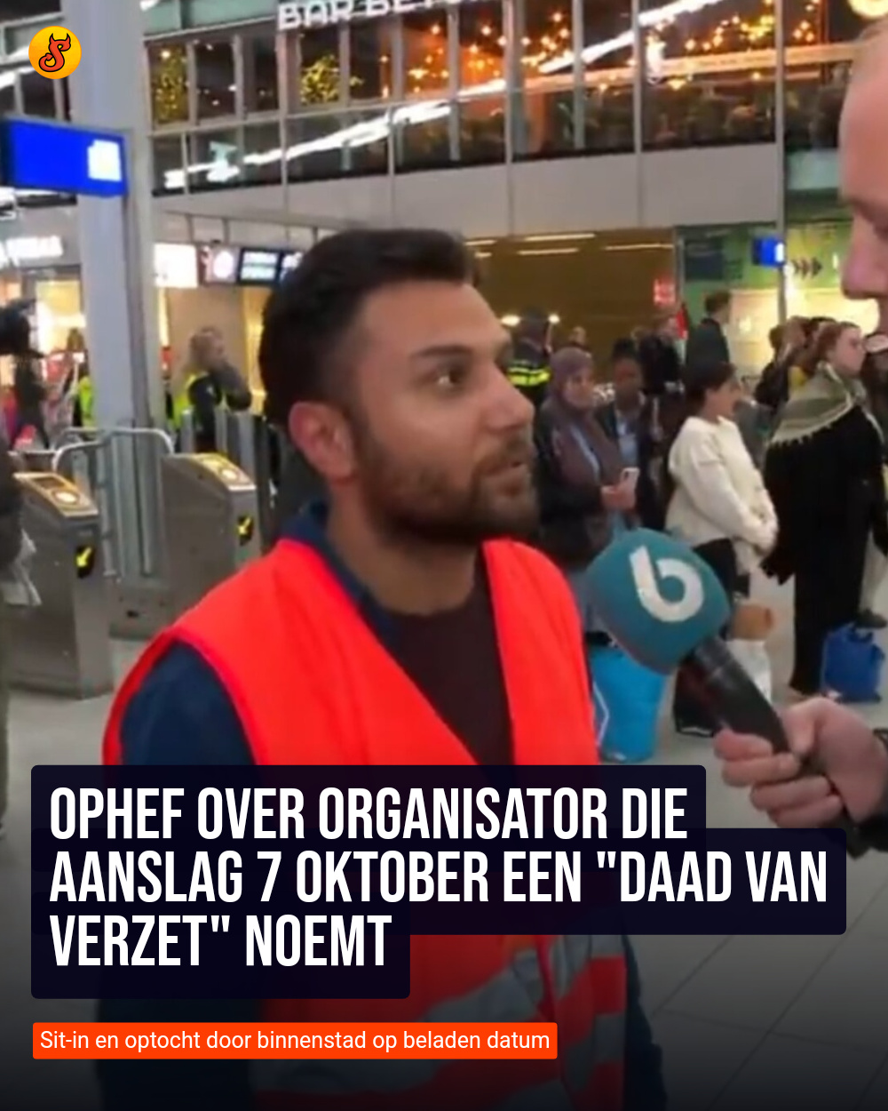 Ophef over organisator die aanslag 7 oktober een "daad van verzet" noemt