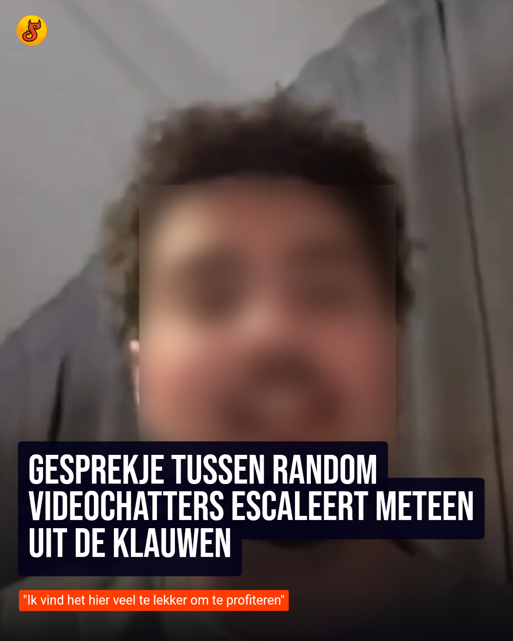 Gesprekje tussen random videochatters escaleert meteen uit de klauwen