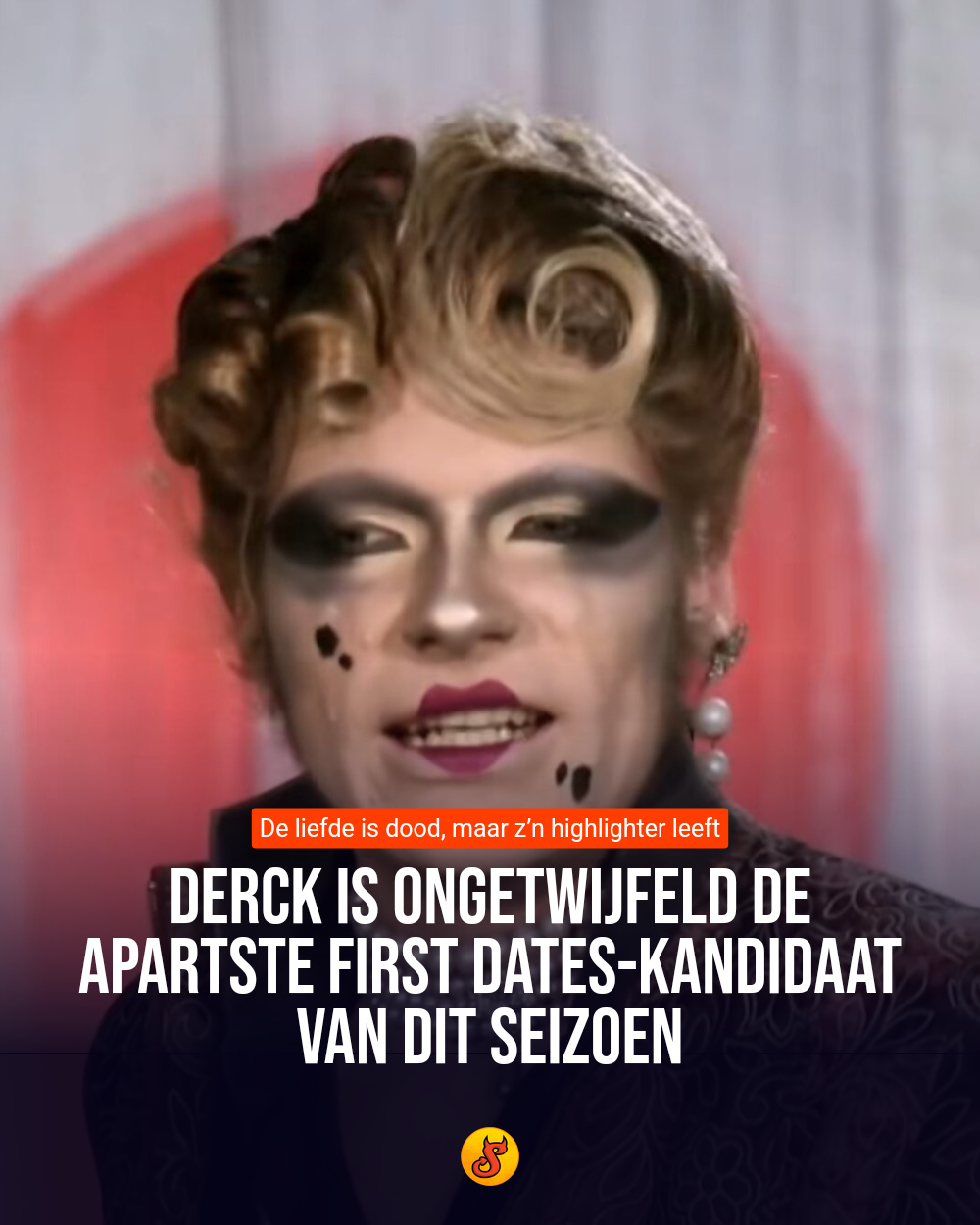 Derck is ongetwijfeld de apartste First Dates-kandidaat van dit seizoen