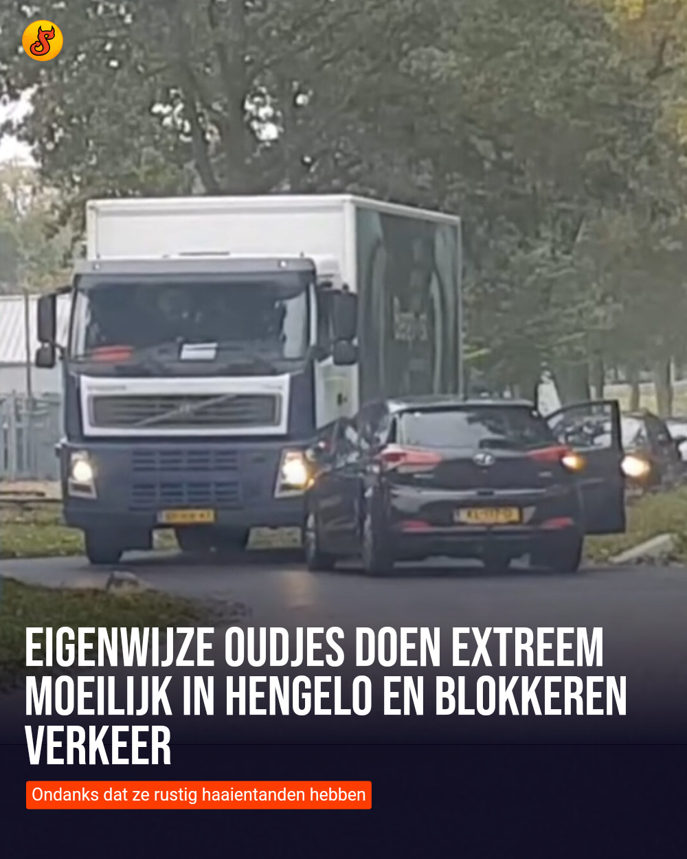 Eigenwijze oudjes doen extreem moeilijk in Hengelo en blokkeren verkeer
