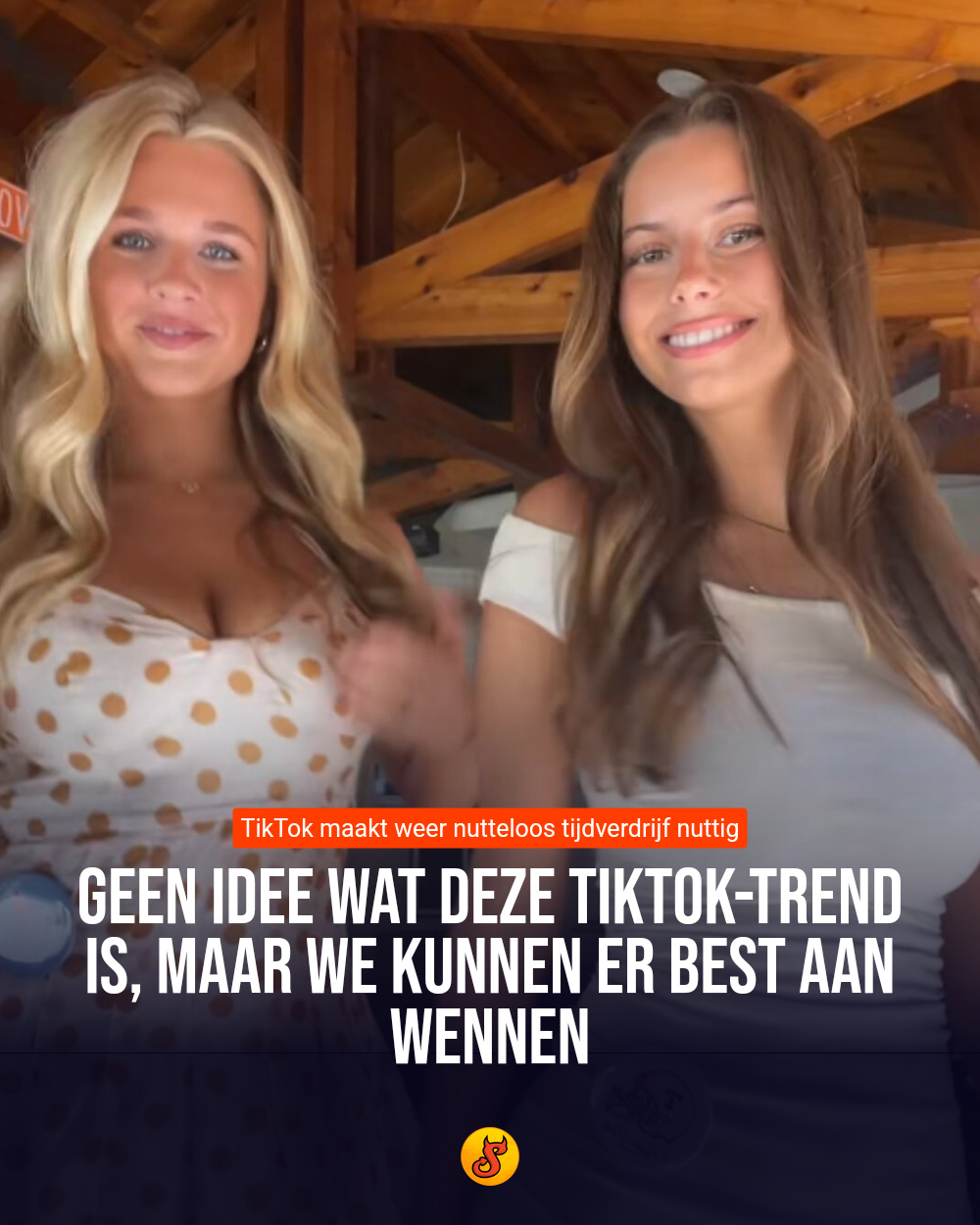 Geen idee wat deze TikTok-trend is, maar we kunnen er best aan wennen