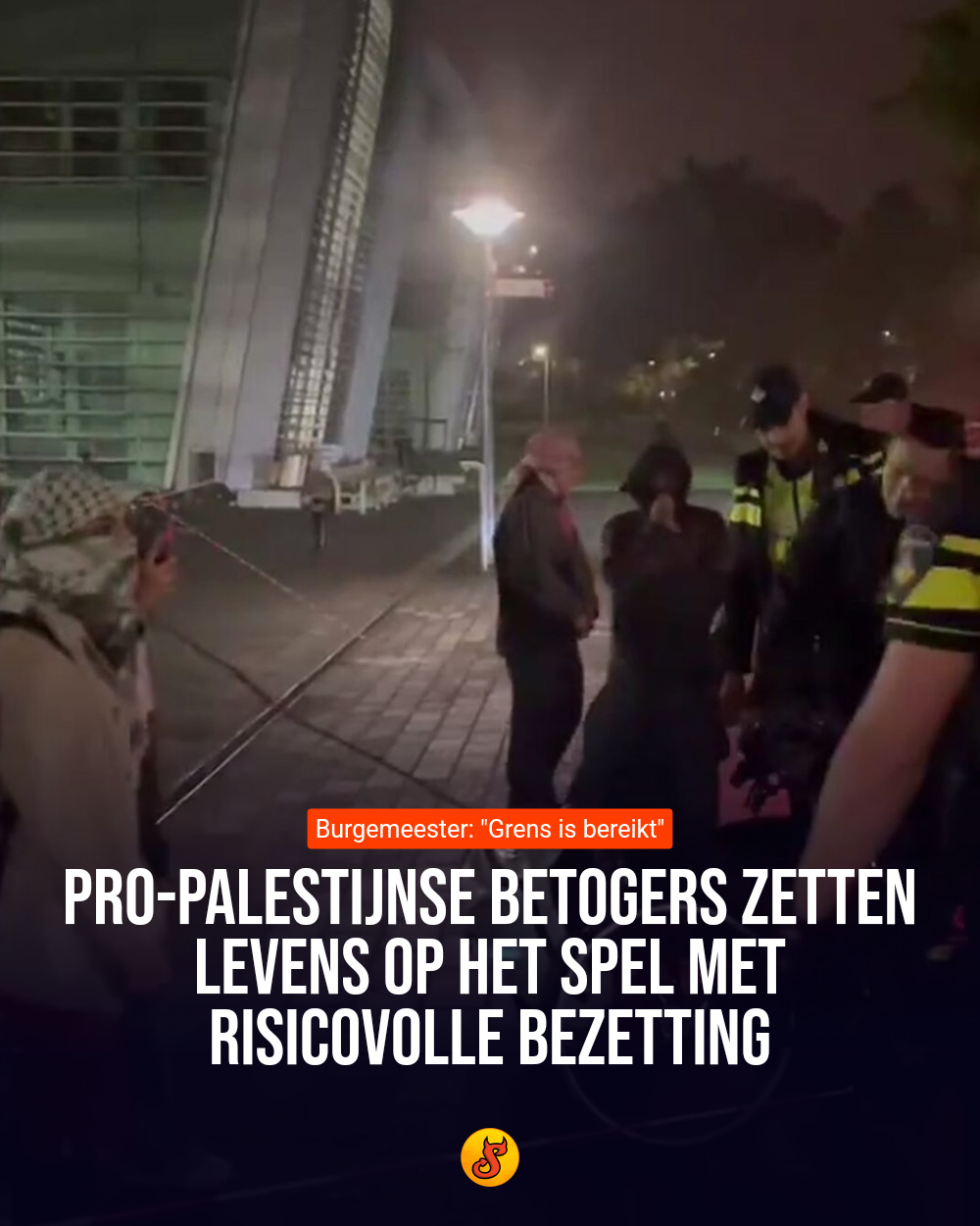 Pro-Palestijnse betogers zetten levens op het spel met risicovolle bezetting